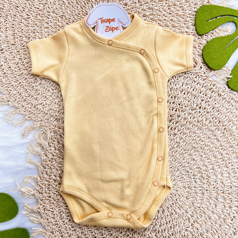 Body Kimono M/C Liso Mostarda Body Kimono M/C Liso Mostarda